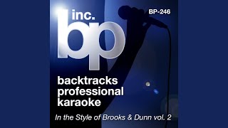 Video thumbnail of "Backtrack Professional Karaoke Band - Neon Moon (Karaoke Instrumental Track) (In the Style of Brooks and Dunn)"