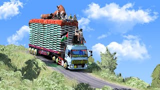 Overloaded Trailer - the most dangerous road | Euro Truck Simulator 2