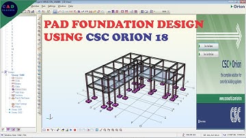 ORION 18 TUTORIAL: HOW TO DESIGN PAD FOUNDATION  OF SIMPLE STRUCTURES
