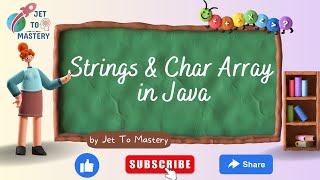 Difference between Strings and Char Array in Java | Strings and Character Array