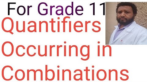 maths grade 11 #quantifiers occurring in #combinations
