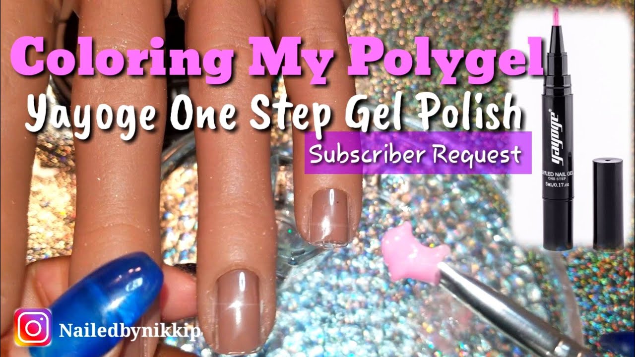 Coloring my Polygel with gel polish: Subscriber Request