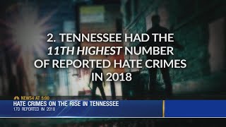 Hate crimes on the rise in Tennessee