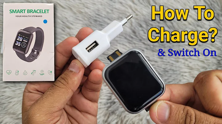 How To Charge Smart Bracelet (Your Health Steward) Watch? | How To Turn On Smart Band?