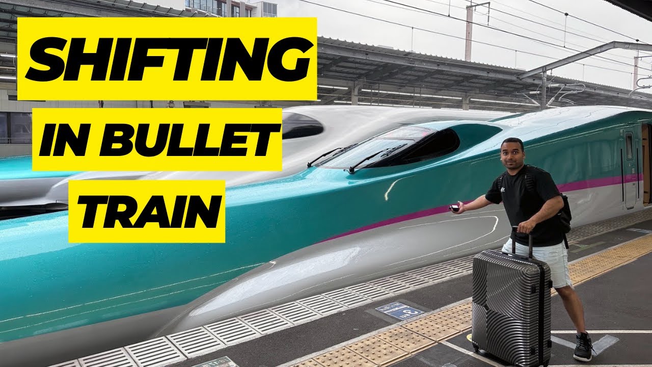 SHIFTING IN BULLET TRAIN | 2 INDIAN'S IN JAPAN