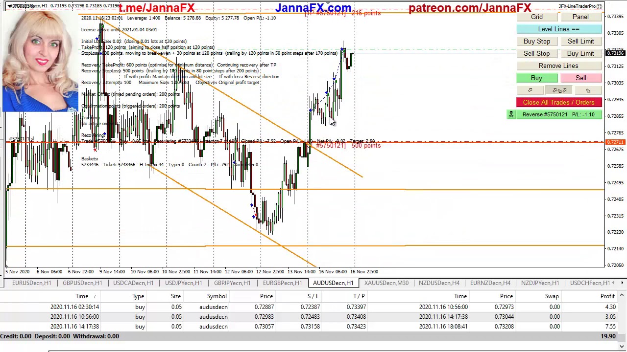 Forex Trading, My Orders for 17th November 2020 - YouTube