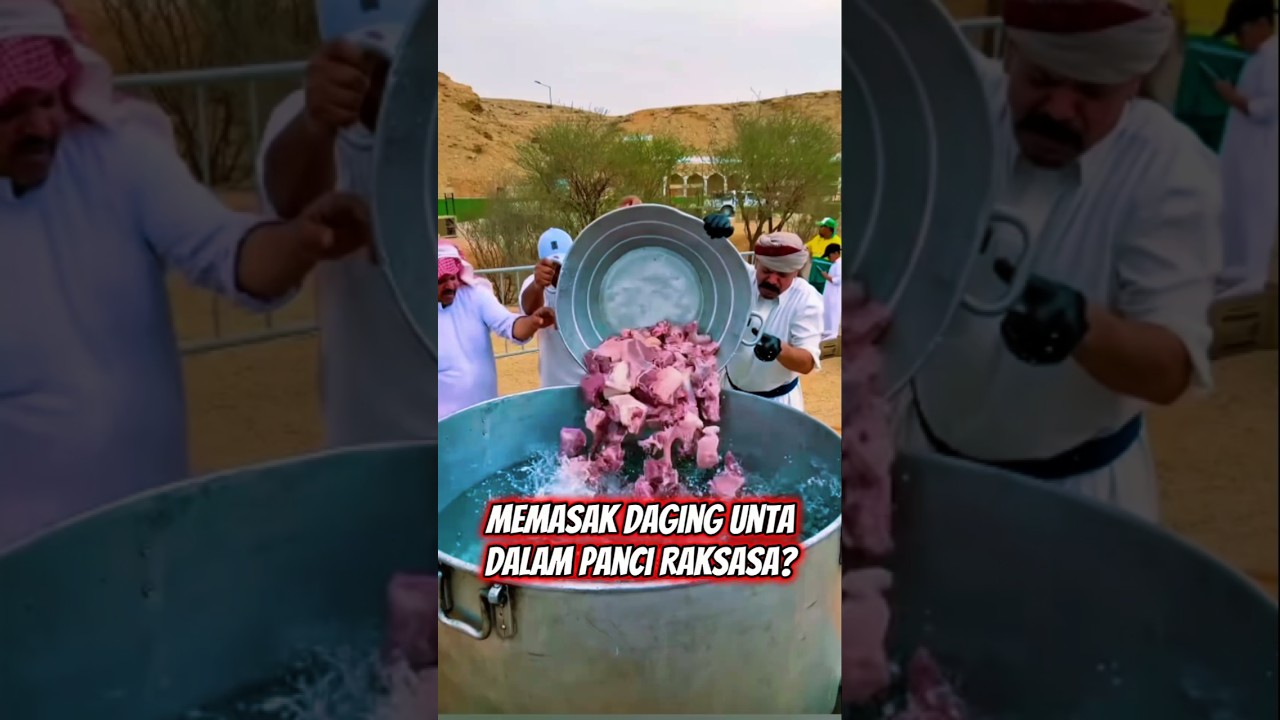 Kenapa Orang Arab Memasak Daging Unta dalam Panci Raksasa? #shortsviral #youtubeshorts #faktaunik