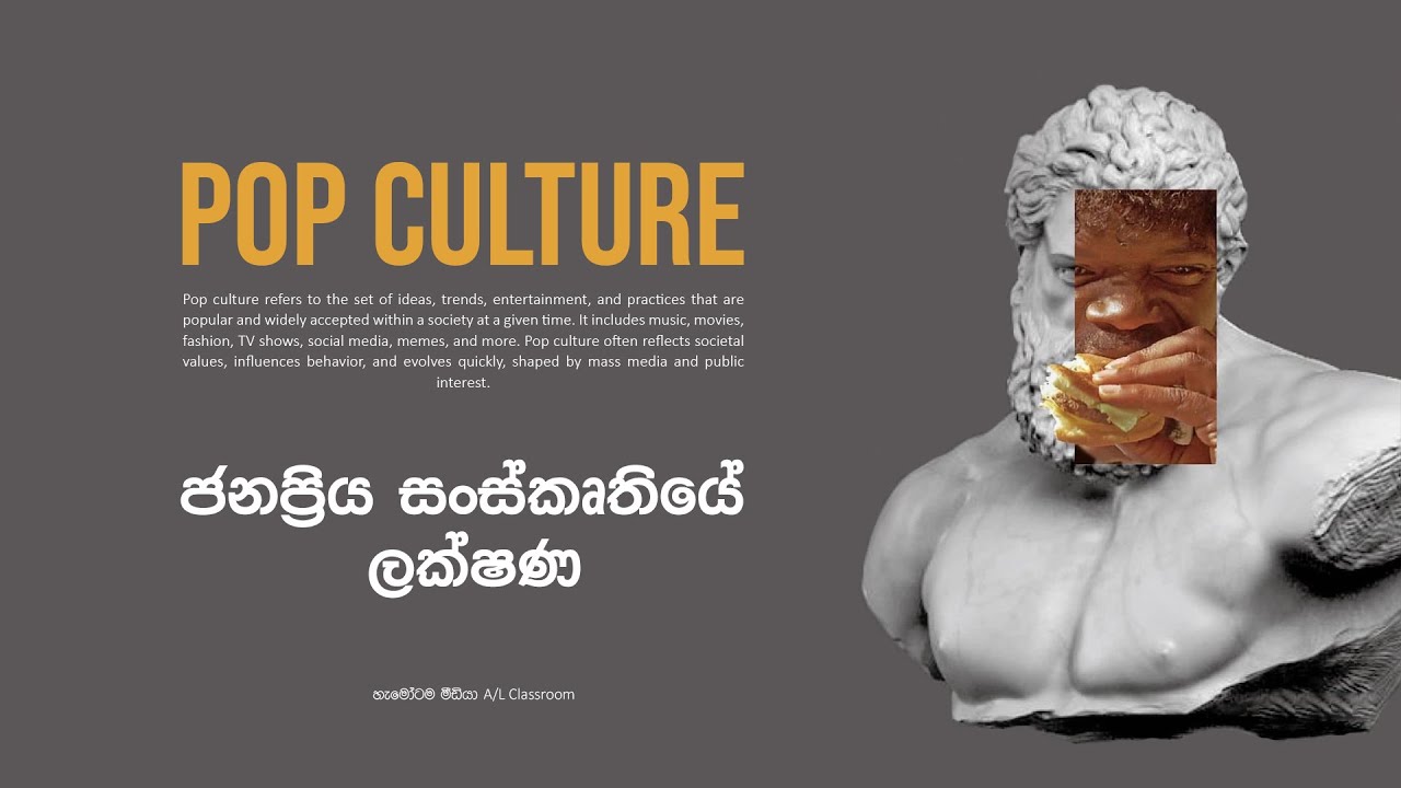 සංස්කෘතිකාවබෝධය මාධ්‍යයේ ස්වභාවය සහ එහි බලපෑම  | උසස් පෙළ සන්නිවේදනය හා මාධ්‍ය අධ්‍යයනය | A/L Media