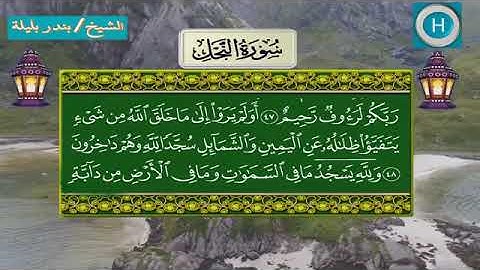 سورة النحل - المصحف الكامل لـصلاة التراويح من الحرم المكي لعام 1439هـ
