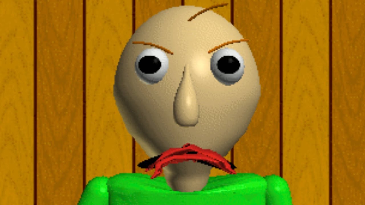 Baldi does the rock eyebrow meme (Anim8or animation) on Make a GIF