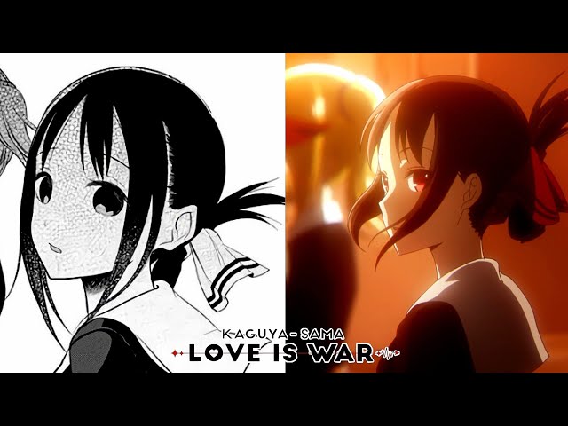 DIFERENCIAS KAGUYA SAMA TEMPORADA 3 CAP. 12 Y 13 ANIME COMPARACION