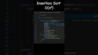 Insertion Sort quick Revision in java #coding #java #javatutorial #learning