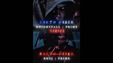 Knightfall Vader (ROTS) VS Darth Vader (ROTJ) #starwars #edit #fyp