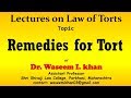 Remedies for Tort | Remedies in tort.