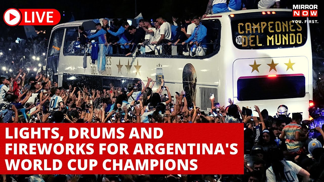 ⁣FIFA World Cup 2022 Live: Argentina's Football Champions Arrive Home to a Hero's Welcome