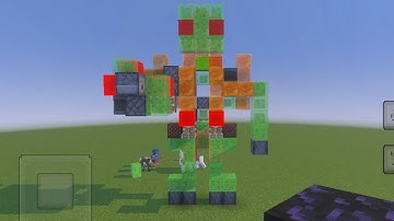 Minecraft: Slime-block tnt cannon robot tutorial | Bedrock edition (Request)