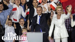 Poland’s incumbent president Andrzej Duda wins knife-edge election