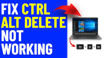 How To Fix Ctrl Alt Delete Not Working (How To Solve Ctrl Alt Delete Keyboard Shortcut Not Working)