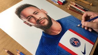 Drawing Neymar - Time-lapse | Artology