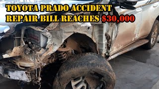 ซ่อมแซมความเสียหายจากอุบัติเหตุของปราโด: ทำงาน 30 วัน ค่าใช้จ่ายที่น่าอัศจรรย์