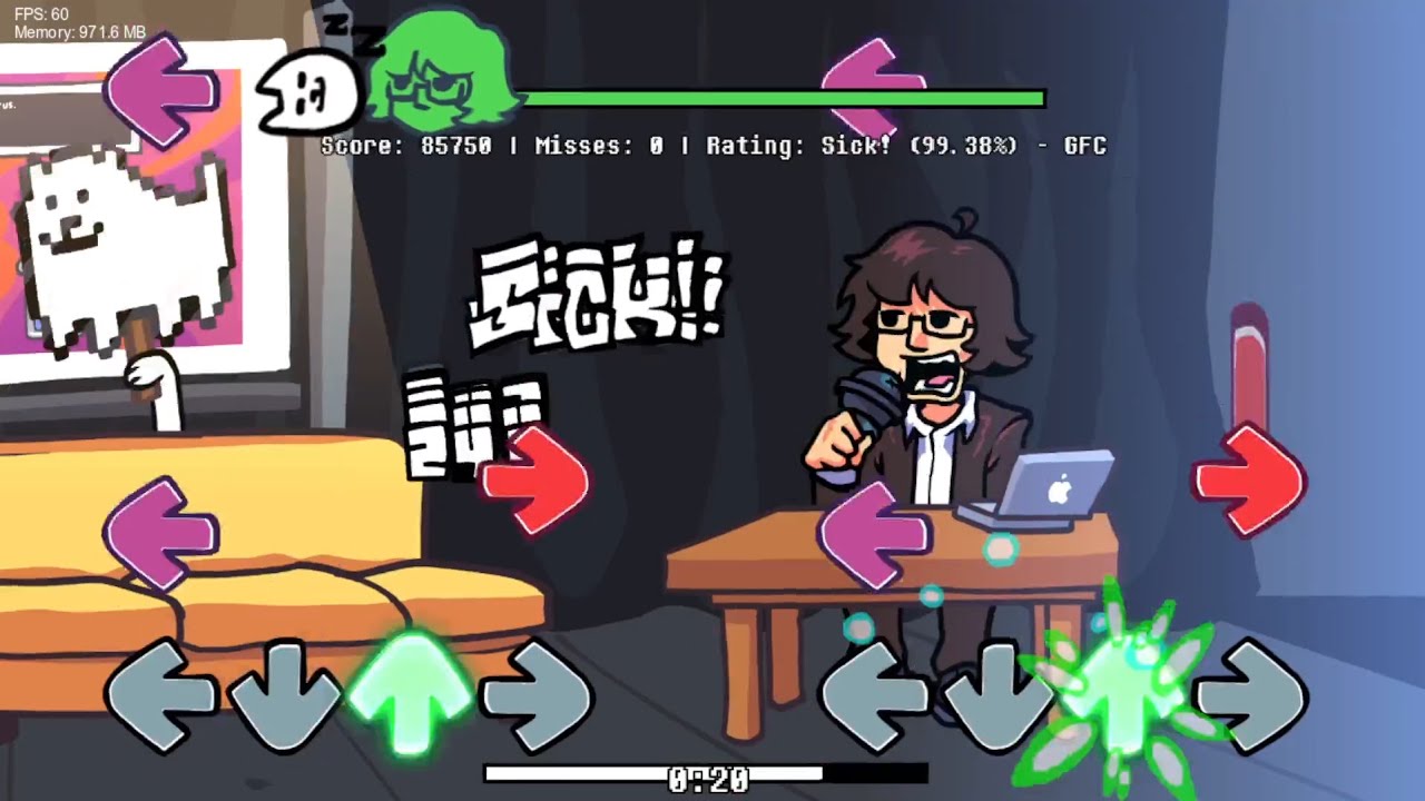 Friday Night Funkin - RADIATION - An Underfunkin' Spinoff - Radiation (composed by Yamahearted) (FC)