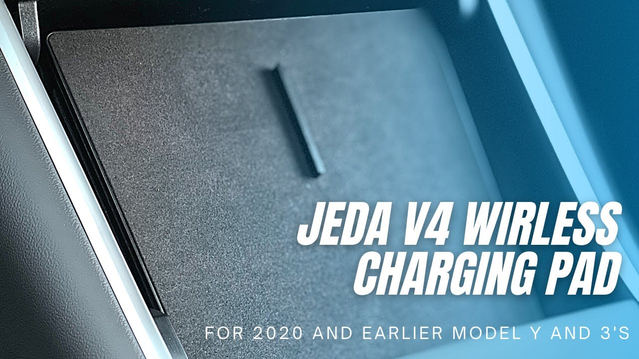 Jeda v4 Wireless Charging Pad Review - For 2020 and Earlier Tesla Model Y  and 3's - YouTube