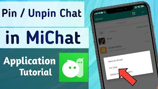 How to Pin Chat or Unpin chat on MiChat App screenshot 5