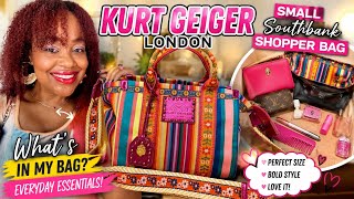 Kurt Geiger London Small Southbank Shopper Bag | What’s in My Bag? 👜✨#fyp #kurtgeiger #whatsinmybag