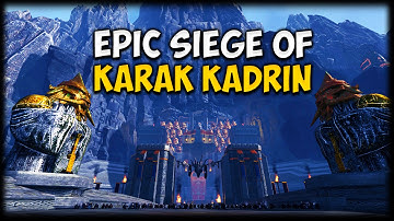 EPIC SIEGE OF KARAK KADRIN! Total War: Warhammer - Custom Battle Map Gameplay