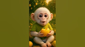 Monkey Eats Mango Like a King 🐒🥭 #MonkeyEatsMango #CuteMonkey #junglevibes  #shorts #monkeyshorts