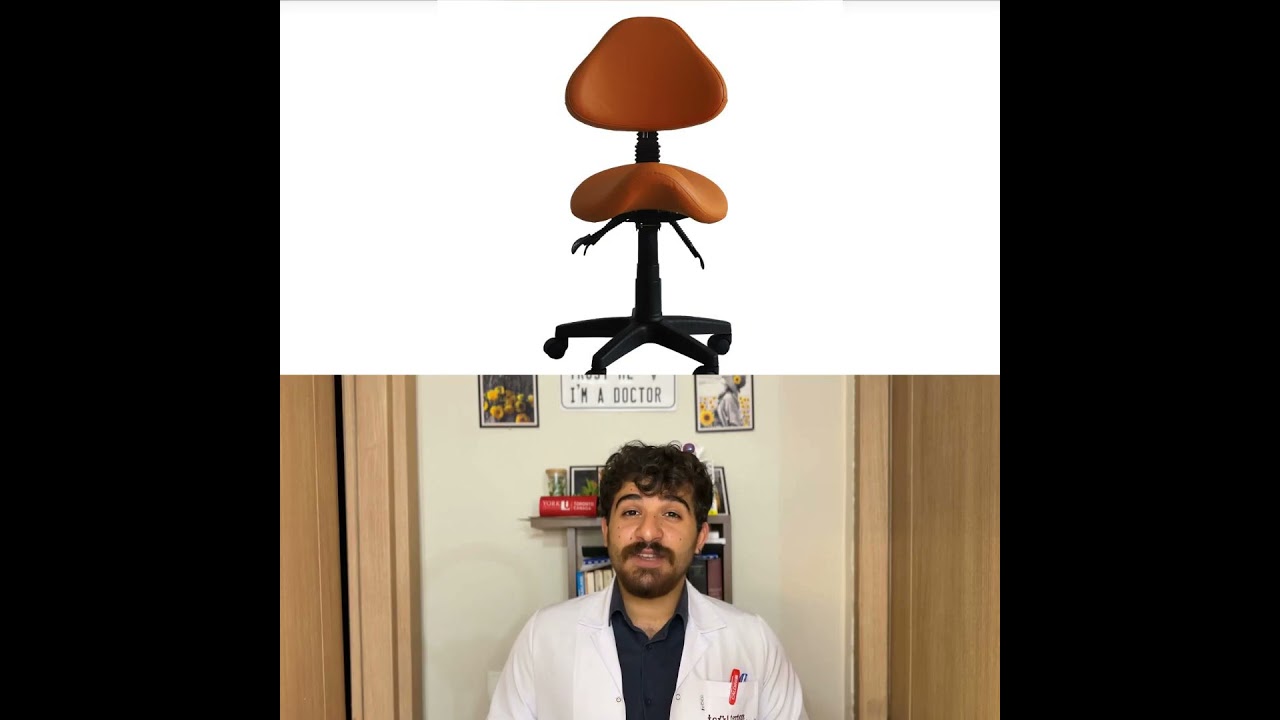 Saddle Shape Stool with Back Support and Tilt-able seat | sithealthier.com