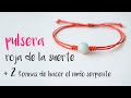 Pulsera roja de la suerte paso a paso#245 😍😍