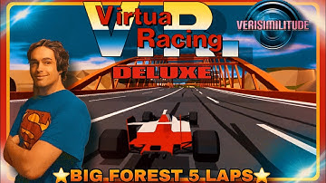 VIRTUA RACING DELUXE ON THE NINTENDO SWITCH OLED; BIG FOREST, 5 LAPS