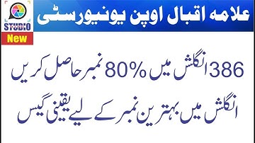 AIOU FA/I.Com 386 Spring 2019 | Guess Paper