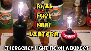 KEEP THE LIGHTS ON WITH THIS MINI DUALFUEL GAS LANTERN