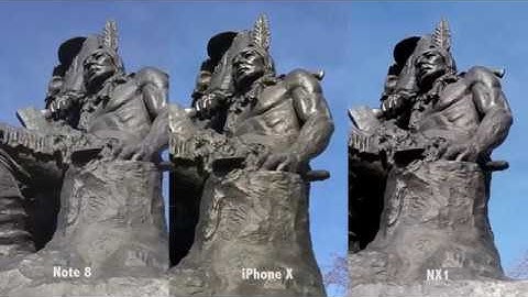 4k Comparison: iPhone X vs Note 8 vs Samsung NX1