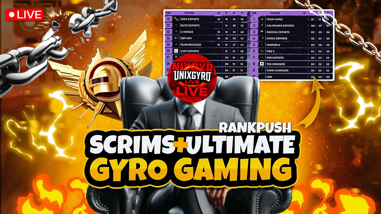 Unix Live TOURNAMENTS WITH TEAM UNIX | UNIX GYRO IS LIVE - YouTube