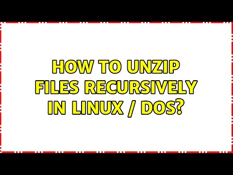 How to Unzip