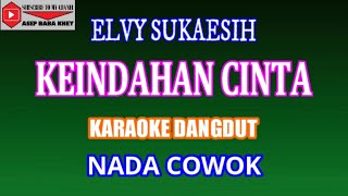 KARAOKE DANGDUT KEINDAHAN CINTA - ELVY SUKAESIH (COVER) NADA COWOK