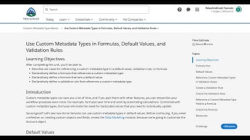 Trailhead - Platform Developer II - Use Custom Metadata Types in Formulas