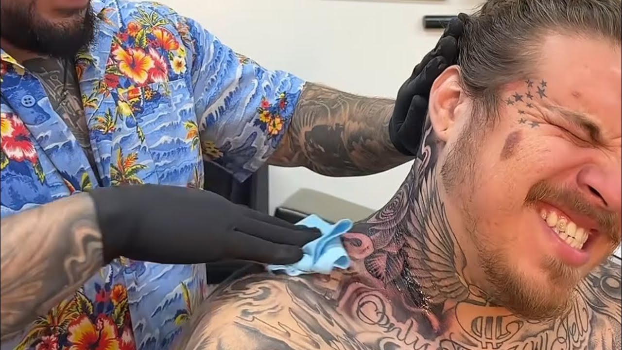 GOT MY NECK TATTED *GONE WRONG*
