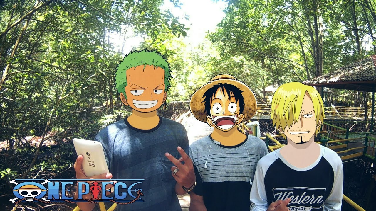 Tutorial ganti kepala Anime One piece #PicsArt Editing ...