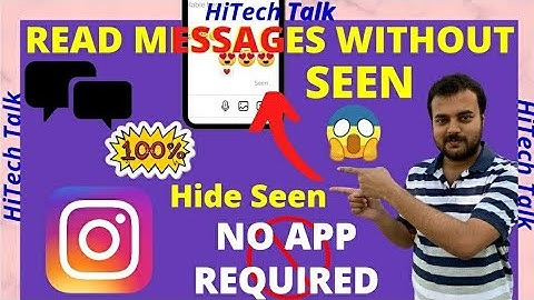 HOW TO READ INSTAGRAM MESSAGES WITHOUT SEEN (2021) No App Required