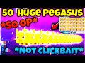 I Accidentally *DUPED* 50 🦄Golden Huge Pegasus🦄 ($1M+) In Pet Simulator X