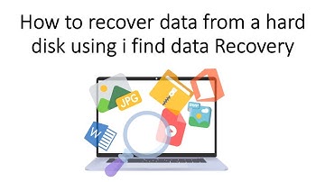 How to recover data from a hard disk using i find data Recovery