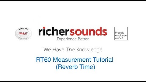 RT60 Measurement Tutorial (Reverb Time)