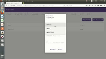 How to create table trigger in SQLite MyAdmin - Android