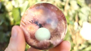How to Make a Hybrid - Sphere With Flowers🌼 | Art Resin (2020)