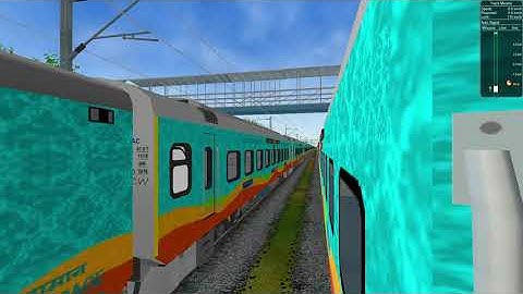 Very rare😲🤔 Humsafar Express overtaken by another Humsafar Express || MSTS - OPEN RAILS