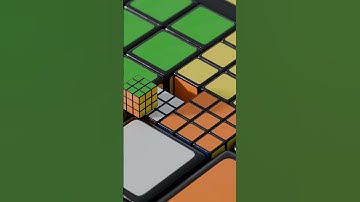 Satisfying Rubik Cube Slide and Drop 3 Perfect Loop - Golden Ratio